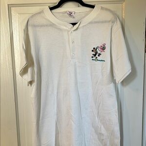 Vintage Disney Henley Tee Shirt